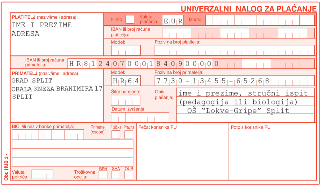 uplatnica