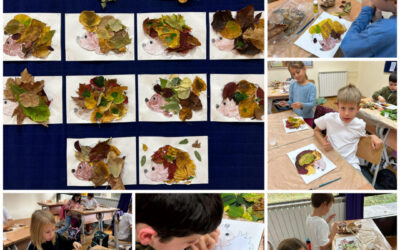 Ježići od jesenskog lišća