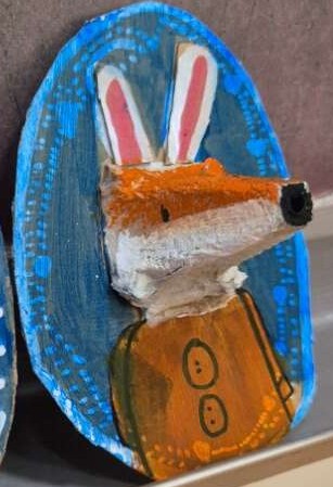 Šumske životinje od kutija za jaja