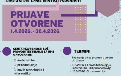 POSTANI POLAZNIK CENTRA IZVRSNOSTI SDŽ